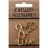 AussieSuperStore Jewellery Making Supplies Gold Infinity, Double Heart and Love Charms Infinity, Double Heart and Love Charms | Jewellery Making Beads | Jewellery Making Supplies 9323823190842 JF1204